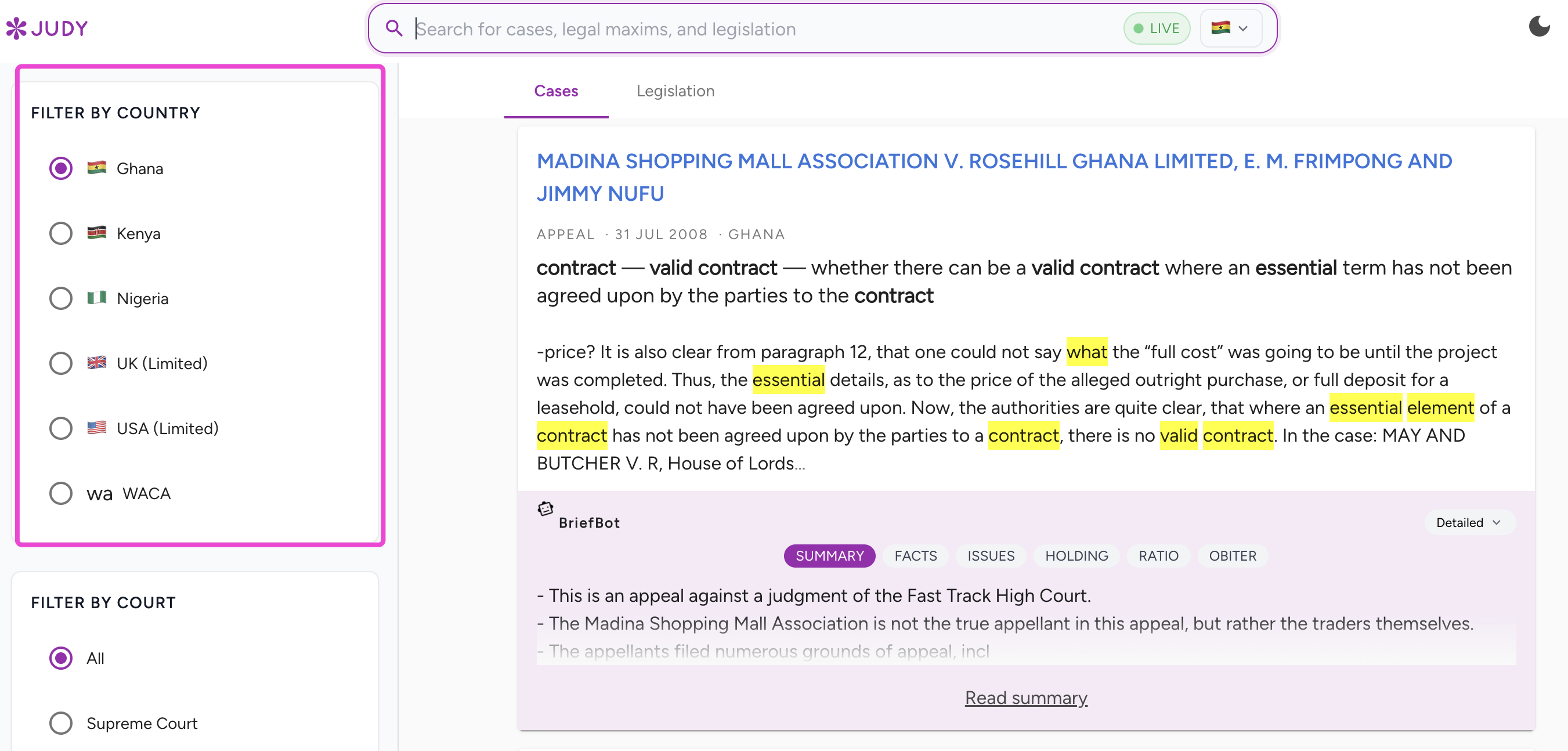 Multi-jurisdiction coverage across Africa